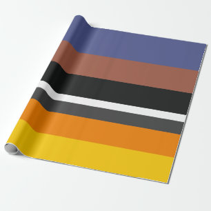Rektanglar för Vågrät av varma Färg- Presentpapper
