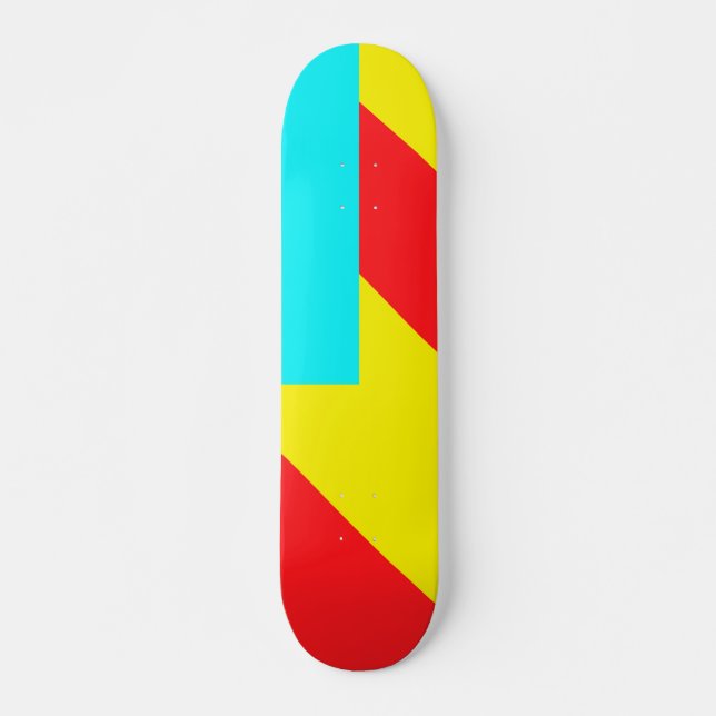 Rektanglar Mini Skateboard Bräda 18,5 Cm (Framsida)