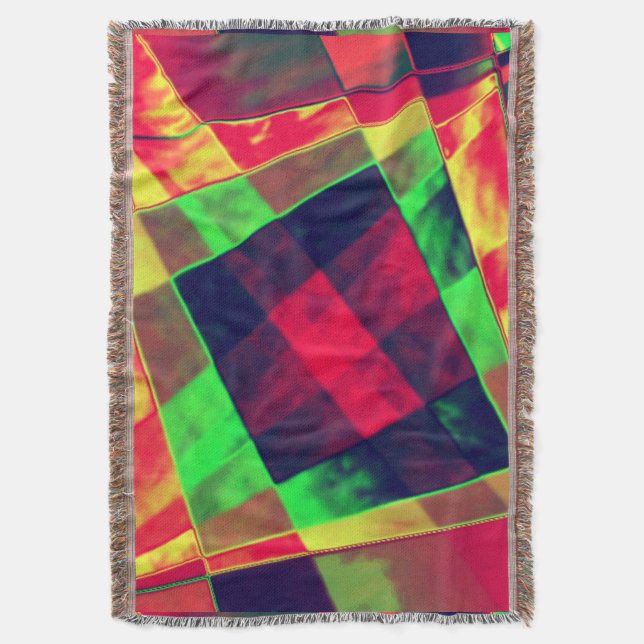 Rektanglar och fyrkanter med färgad i snedstreck filt (Framsidan Vertikal)