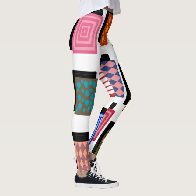 Rektanglar och skuggor leggings (Höger)