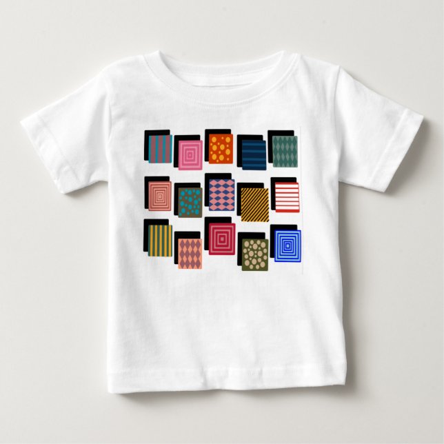 Rektanglar och skuggor t shirt (Framsida)