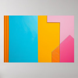 Rektanglars färgade bakgrund poster