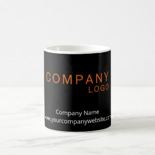 REKTANGLE LOGOTYP BUSINESS COMPANED BLACK KAFFEMUGG