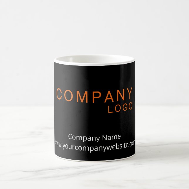 REKTANGLE LOGOTYP BUSINESS COMPANED BLACK KAFFEMUGG (Center)