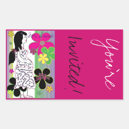 Rektangulär dekal rektangulärt klistermärke