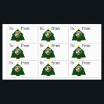 Rektangulär etikett för julklapp<br><div class="desc">Märk dina julklappar med den här personligen.</div>