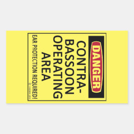 Rektangulär etikett för kontrabassolens arbetsyta