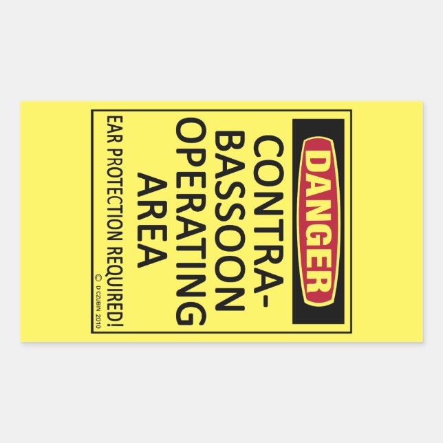 Rektangulär etikett för kontrabassolens arbetsyta (Framsida)