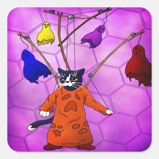 Rektangulär etikett för marionettstam (Framsida)