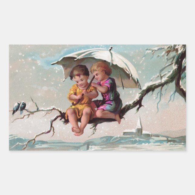 Rektangulär etikett för Treetop Children (Framsida)