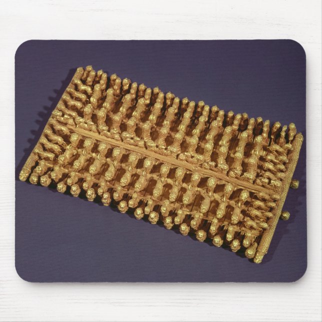 Rektangulär fibula, från den Barberini graven Musmatta (Framsidan)