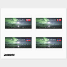 Rektangulär Norge i norra Ljus