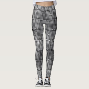 Rektangulära format av grått färg och mörk leggings