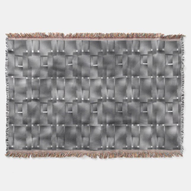 Rektangulära former av grått färg och mörkar filt (Framsidan)