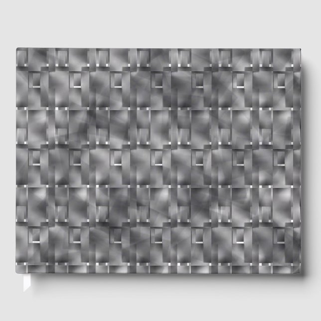 Rektangulära former av grått färg och mörkar gästböcker (Framsida)