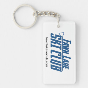 Rektangulära Keychain Nyckelring