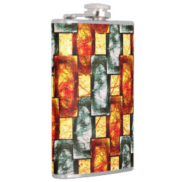 Rektangulära plakat med bärgad och nedfläckad grön fickplunta