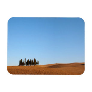 Rektangulära Tuscany landskap magneten med Magnet
