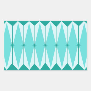 Rektangulärfästen för geometriska diamanter och st rektangulärt klistermärke