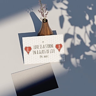 Rektangulärt dekal för stormen kärlek dikt rektangulärt klistermärke