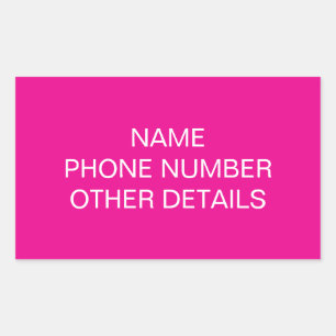 REKTANGULÄRT KLISTERMÄRKE