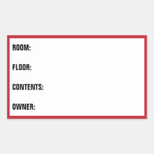 REKTANGULÄRT KLISTERMÄRKE