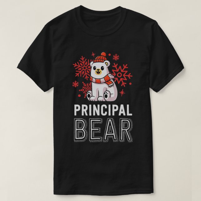 Rektor Bear School-Polarna Bear Holida T Shirt (Design framsida)