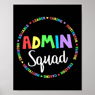Rektor för rektor vid Squad School Assistant Poster