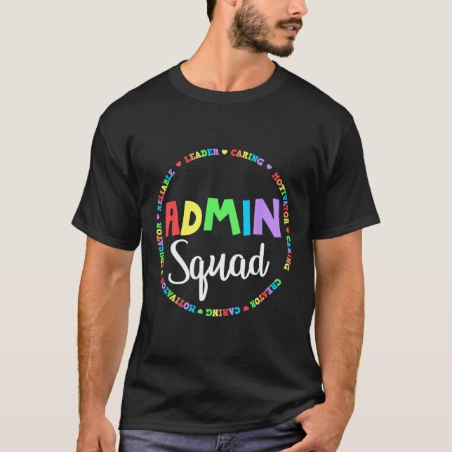 Rektor för rektor vid Squad School Assistant T Shirt (Framsida)