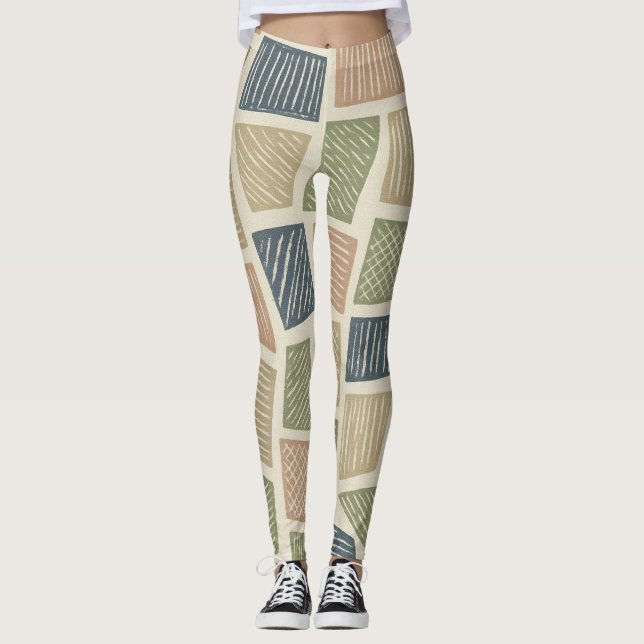 Rektrografi av botaniskt Struktur Leggings (Framsida)