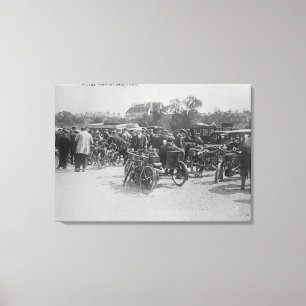 Rekvirerade motorcyklar, Paris fotograferar Canvastryck