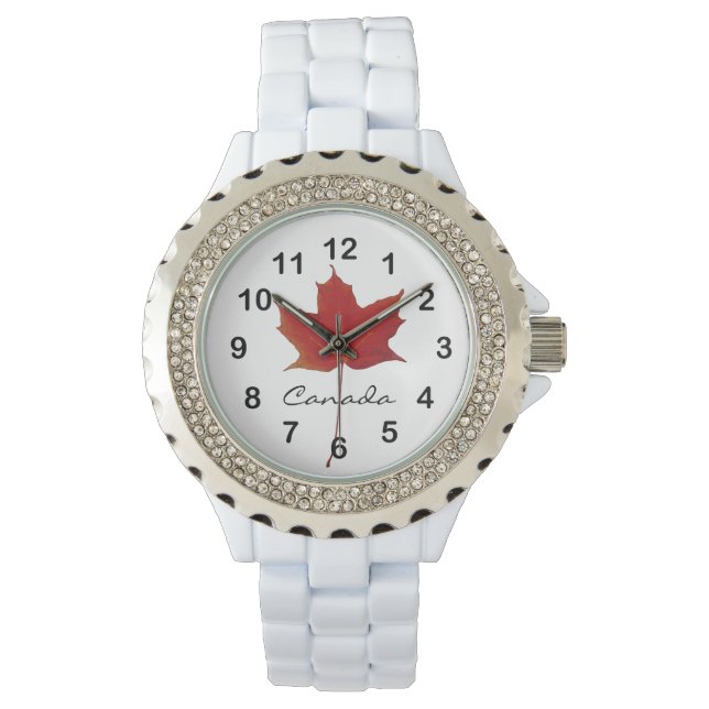 Rel Maple Canadian fall löv Armbandsur (Framsida)