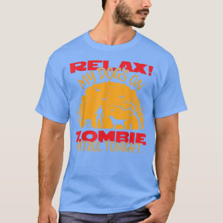 Rela My Hundar på zombibensin i kväll Halloween Ni T Shirt