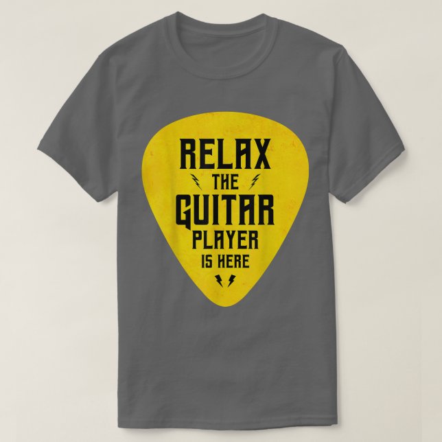 Rela The Guitar Player Is Here Funny  T Shirt (Design framsida)