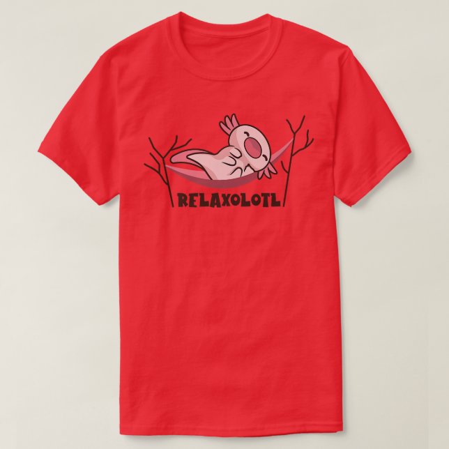 Relaolotl Cute Kawaii Lazy Sleeping Aolotls Aolotl T Shirt (Design framsida)