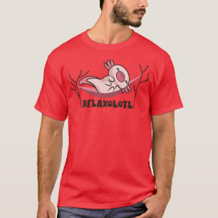Relaolotl Cute Kawaii Lazy Sleeping Aolotls Aolotl T Shirt