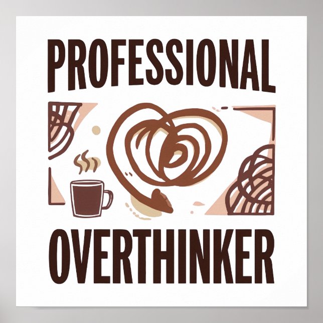 Relatable Anxiety and Chaos Humor Poster (Framsidan)