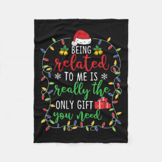 Relaterad till mig - Fin julfamiljmatchning Fleecefilt