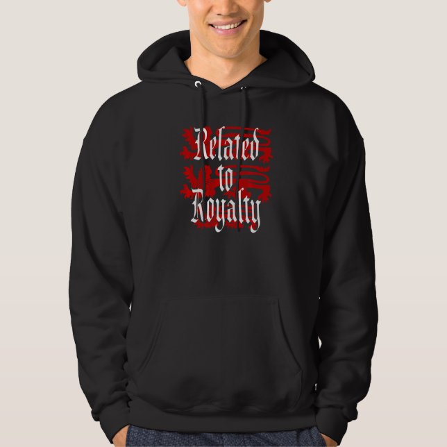 Relaterat till Royalty Genealogy Genealogist Famil Hoodie (Framsida)