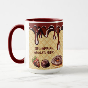 Relaterbar, funn fras Chocolate Älskare Dessert Mugg