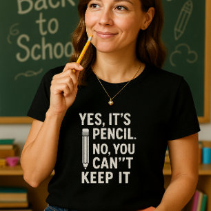 Relaterbar Humor i klassrummet; Roligt Skolpenna T Shirt