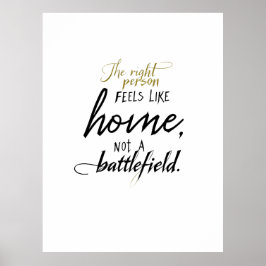 Relation Home vs Battlefield Poster