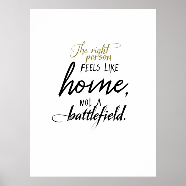 Relation Home vs Battlefield Poster (Framsidan)