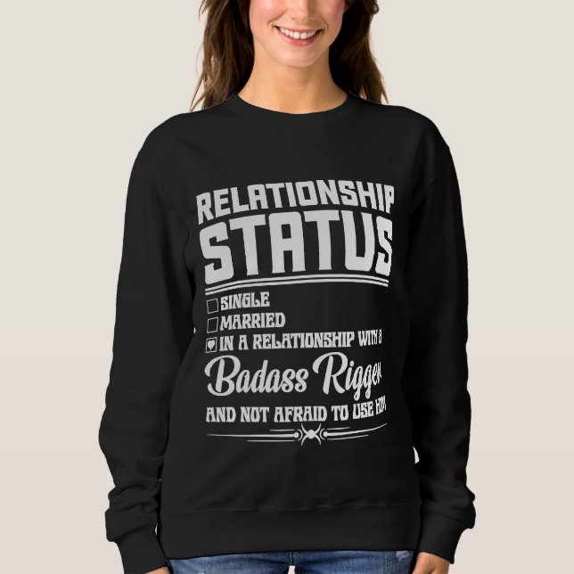 Relation med en riggarfrus flickvän t shirt (Framsida)