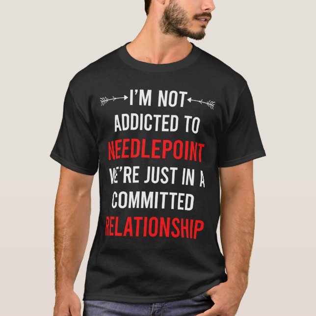 Relations Broderduk Canvas Arbete T Shirt (Framsida)
