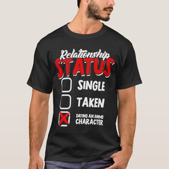 Relationsstatus engångsintagen mentalt dejt t shirt (Framsida)
