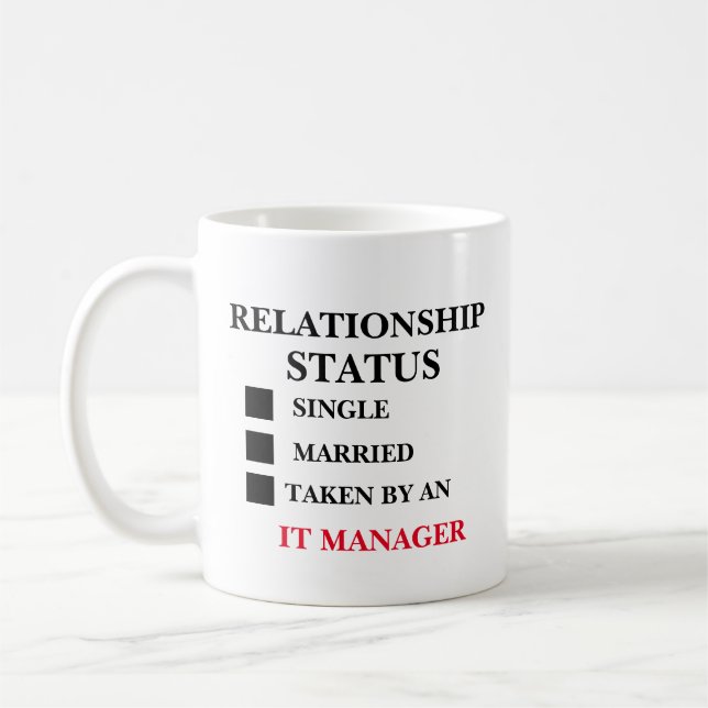Relationsstatus IT-Manager  Kaffemugg (Vänster)