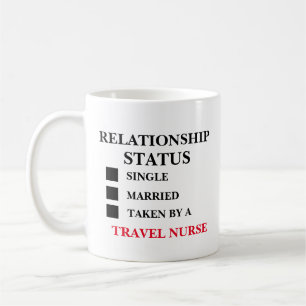 Relationsstatus Resorande Sjuksköterska Kaffemugg