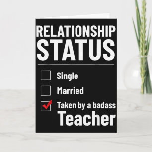 Relationsstatus Singel Förlovad Lärare Rolig Val Kort