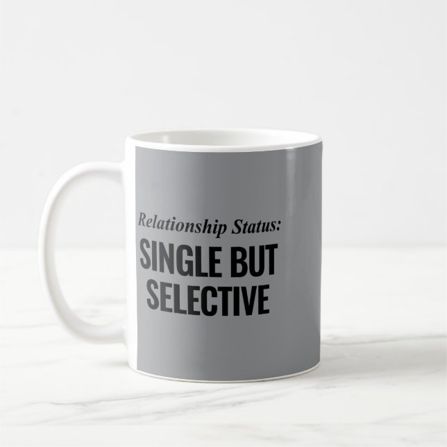 Relationsstatus Singel Men Kräsen Rolig Kaffemugg (Vänster)